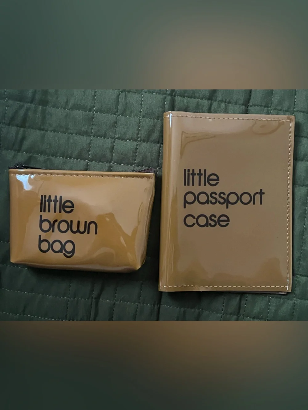 Bloomingdale’s Little Passport Case & Little Brown Coin Pouch Set - Brown